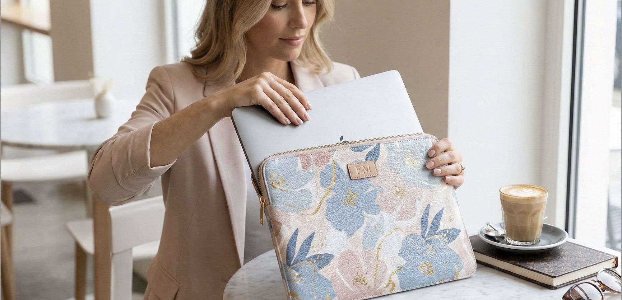 Pochette d’ordinateur femme élégante et protectrice